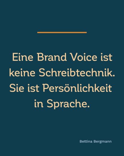 Brand Voice - Persönlichkeit in Sprache